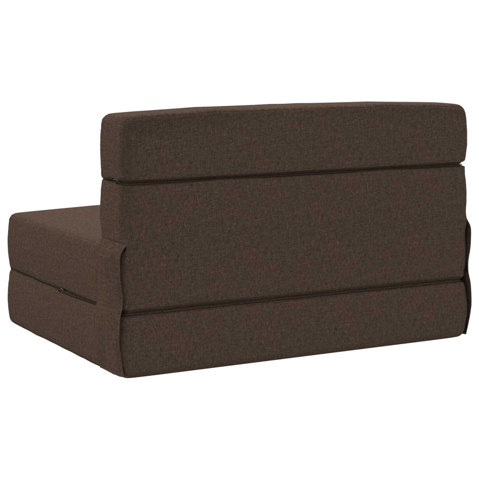 Preklopni madrac za sofu Sivosmeđa 100 x 80 x 60 cm Tkanina