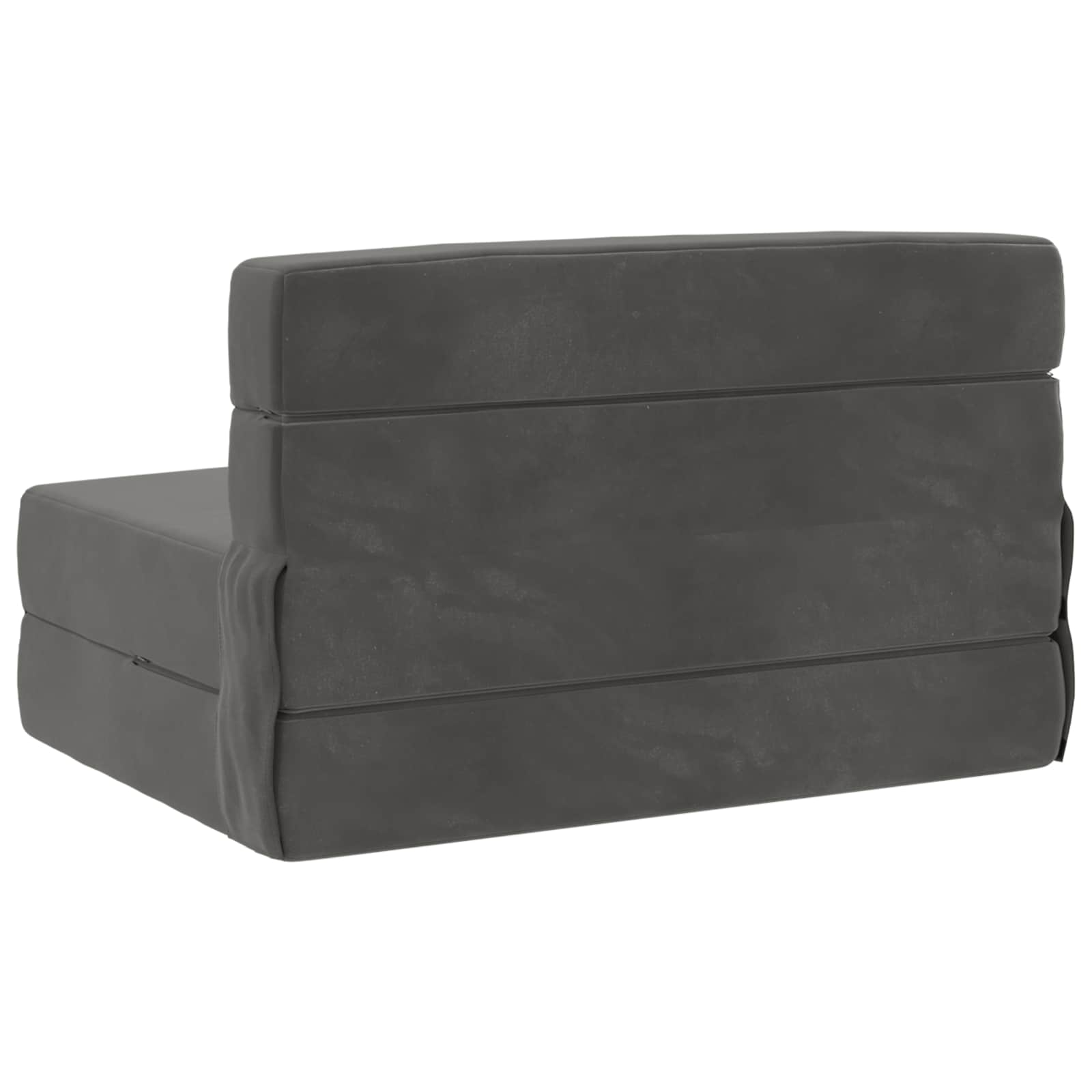 Preklopni madrac za sofu Tamnosiva 100 x 80 x 60 cm Tkanina