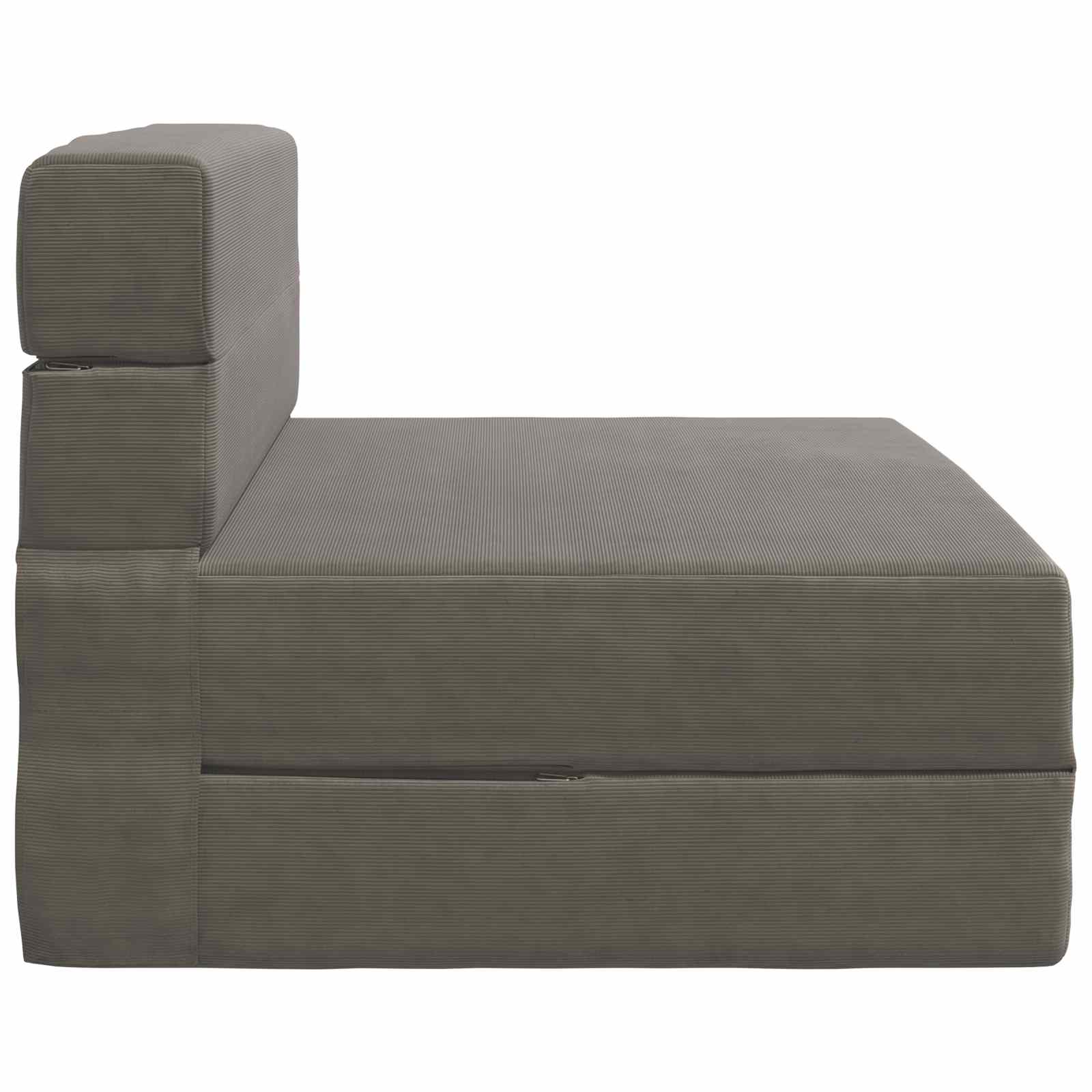 Sofa na razvlačenje Svjetlosiva 100 x 80 x 60 cm Tkanina