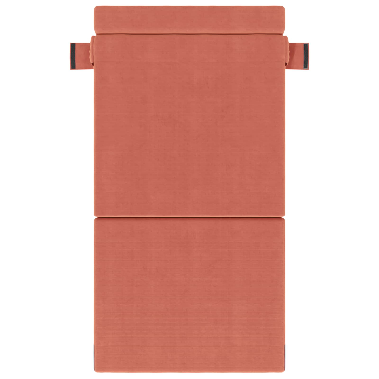 Preklopni madrac za sofu Crvena narančasta 100 x 80 x 60 cm