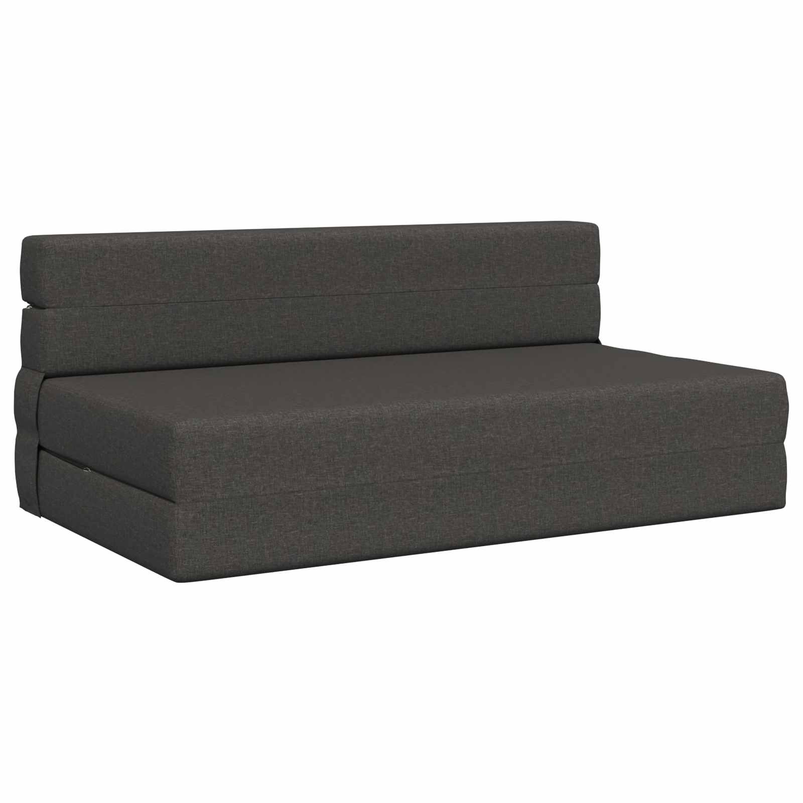 Preklopni madrac za sofu Tamnosiva 152 x 86,5 x 60 cm Tkanina