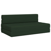 Preklopni madrac za sofu Tamnozelena 152 x 86,5 x 60 cm Tkanina