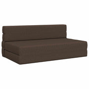 Preklopni madrac za sofu Sivosmeđa 152 x 86,5 x 60 cm Tkanina
