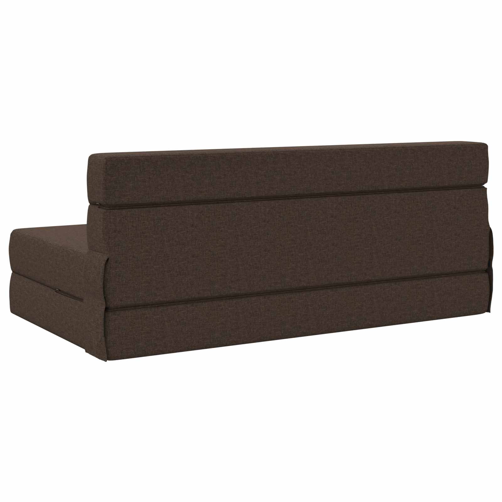 Preklopni madrac za sofu Sivosmeđa 152 x 86,5 x 60 cm Tkanina