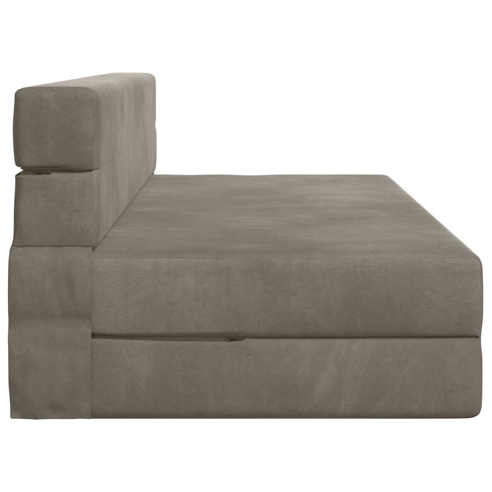 Preklopni madrac za sofu Svjetlosiva 152 x 86,5 x 60 cm Tkanina