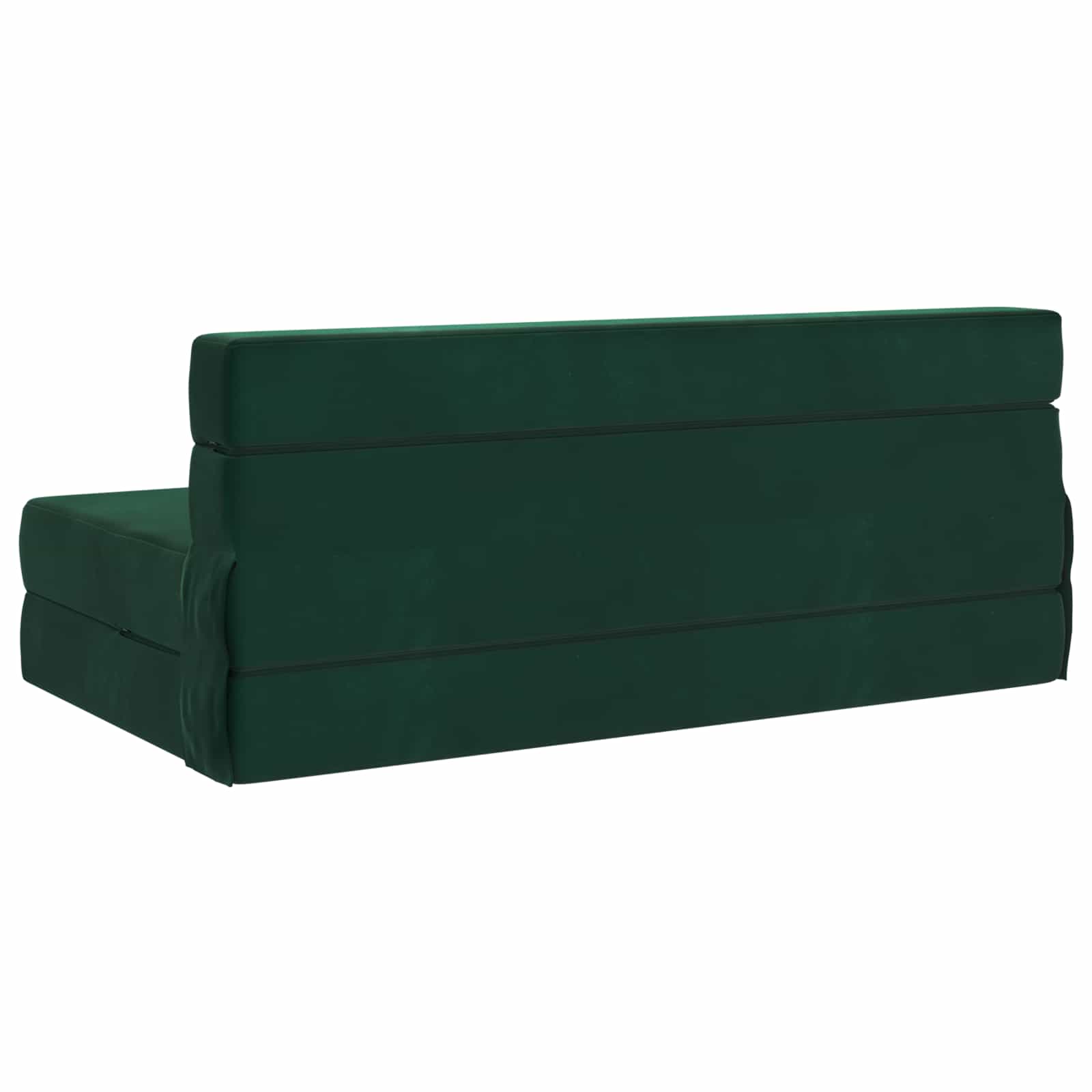 Preklopni madrac za sofu Tamnozelena 152 x 86,5 x 60 cm Tkanina