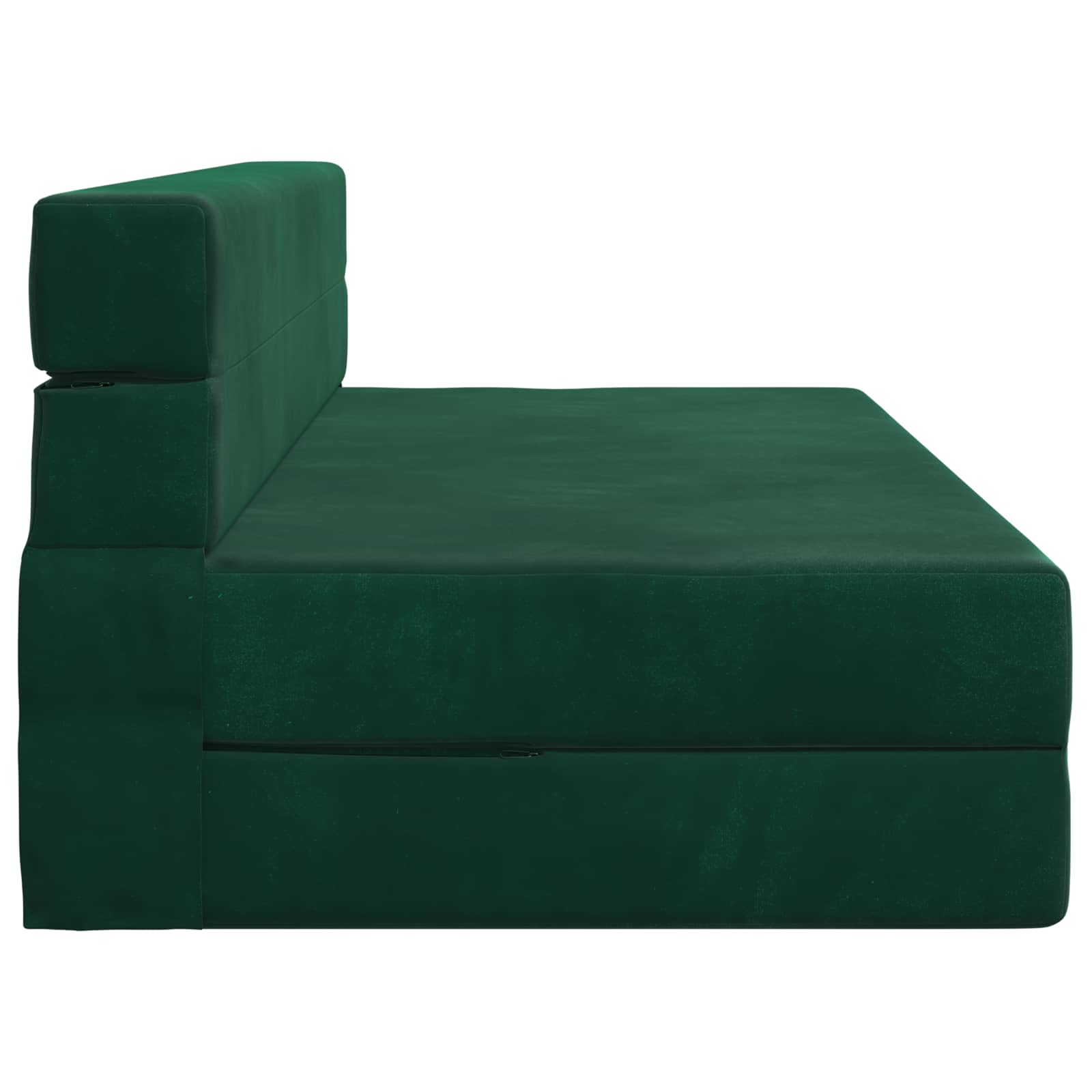 Preklopni madrac za sofu Tamnozelena 152 x 86,5 x 60 cm Tkanina
