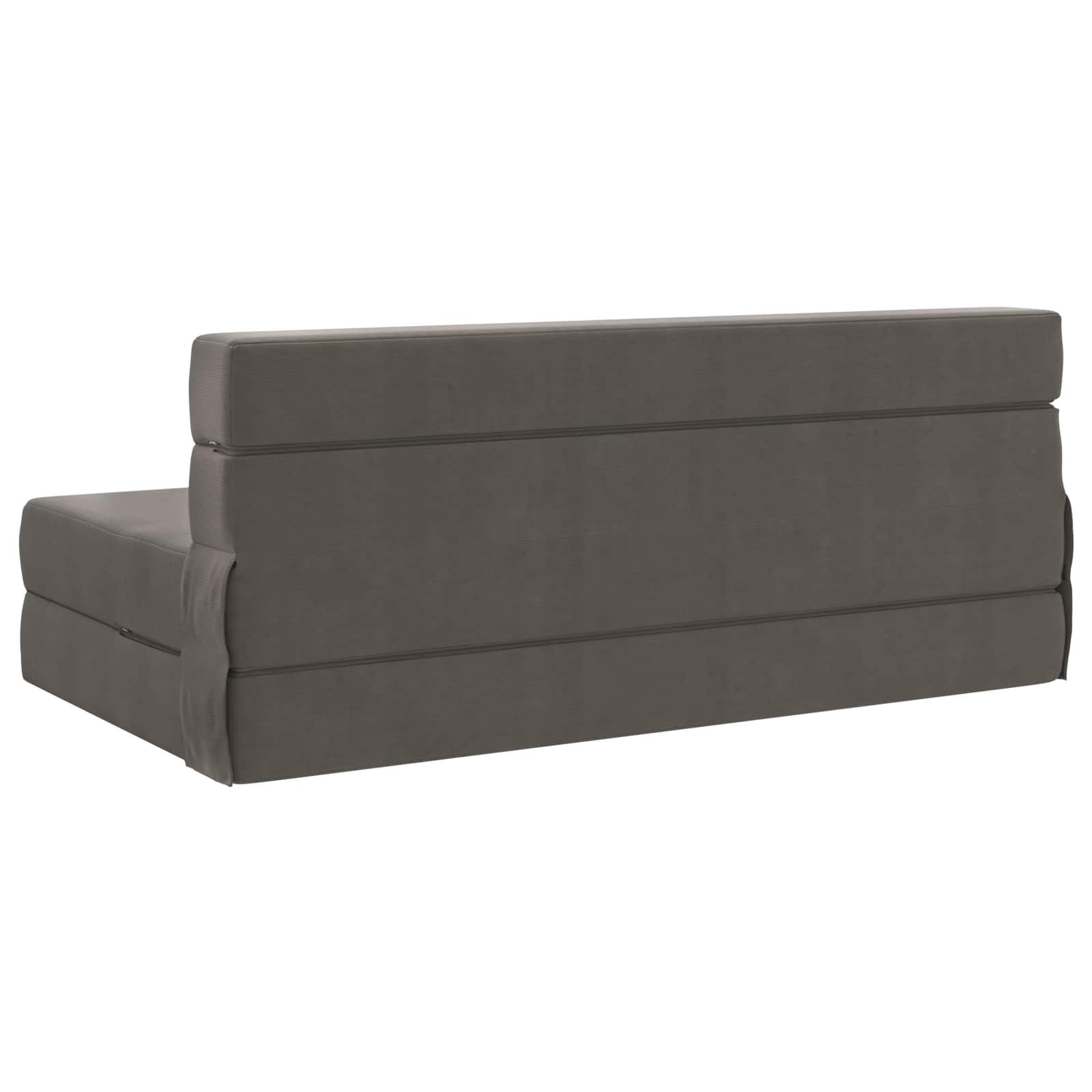 Preklopni madrac za sofu Svjetlosiva 152 x 86,5 x 60 cm Tkanina