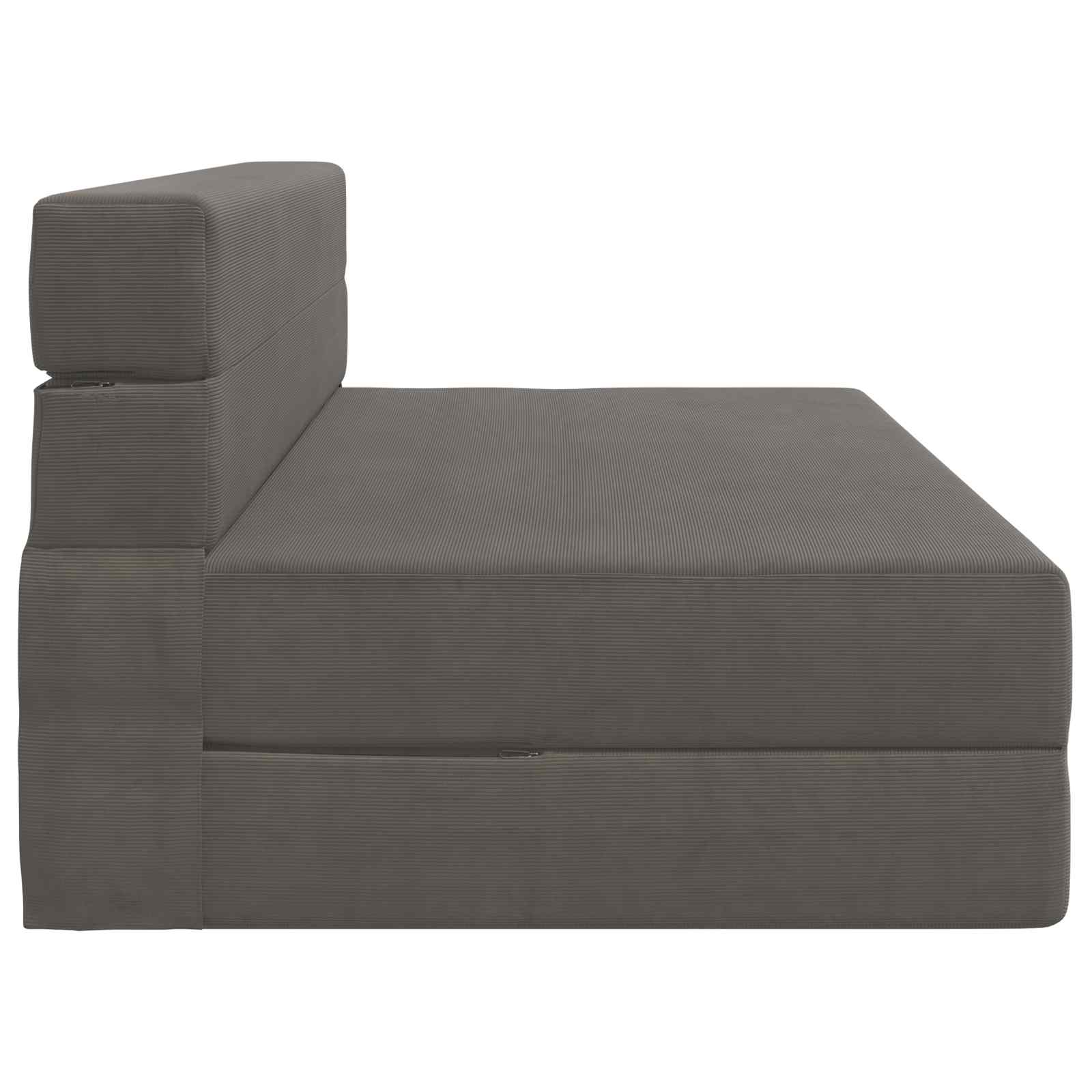Preklopni madrac za sofu Svjetlosiva 152 x 86,5 x 60 cm Tkanina