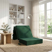Sofa na razvlačenje 90 x 63 x 45 cm Tamnozelena