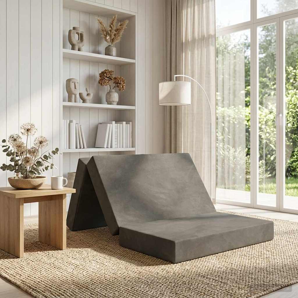 Sofa na razvlačenje 100 x 67 x 45 cm Svjetlosiva