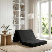 Sofa na razvlačenje 100 x 67 x 45 cm Crna