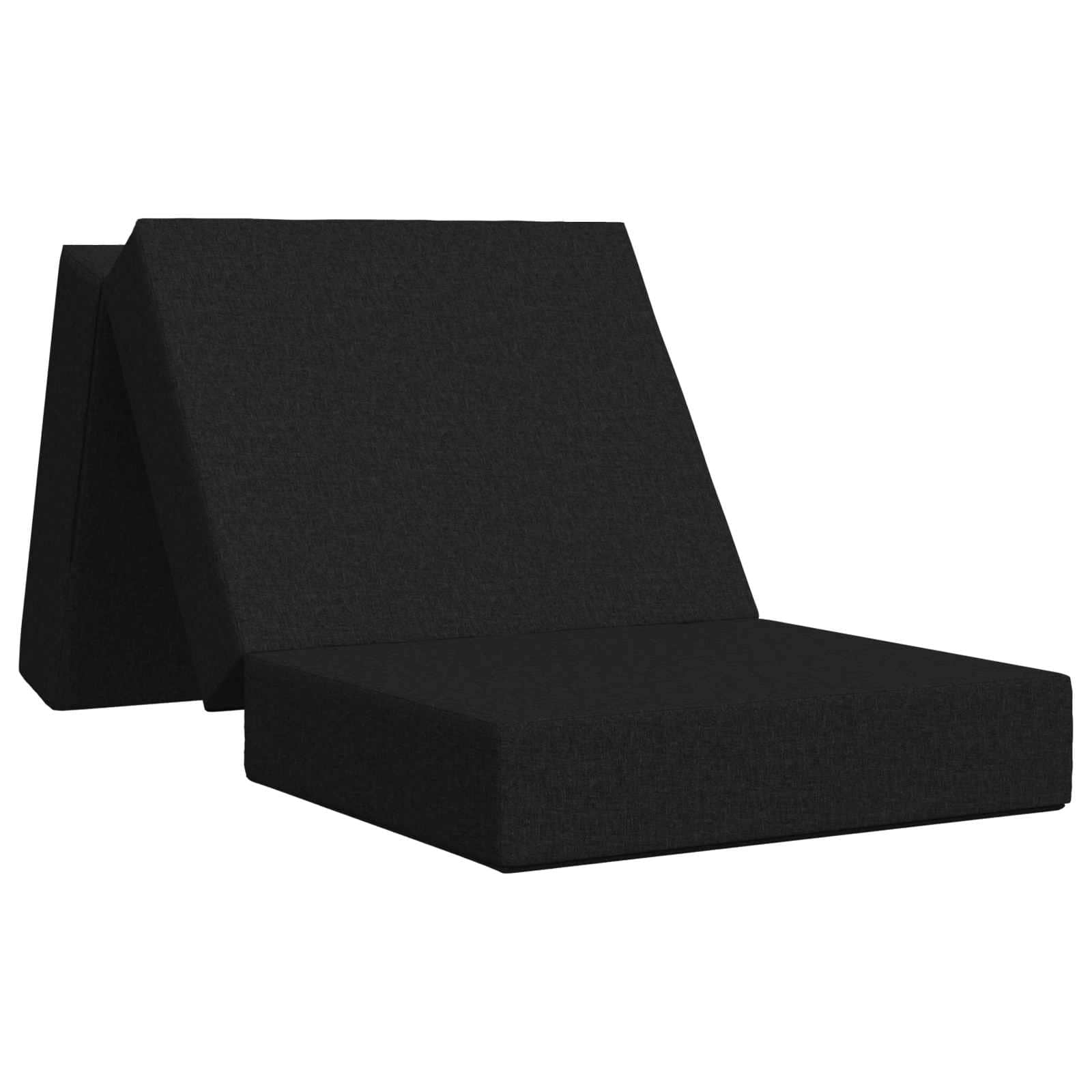 Sofa na razvlačenje 90 x 67 x 45 cm Crna