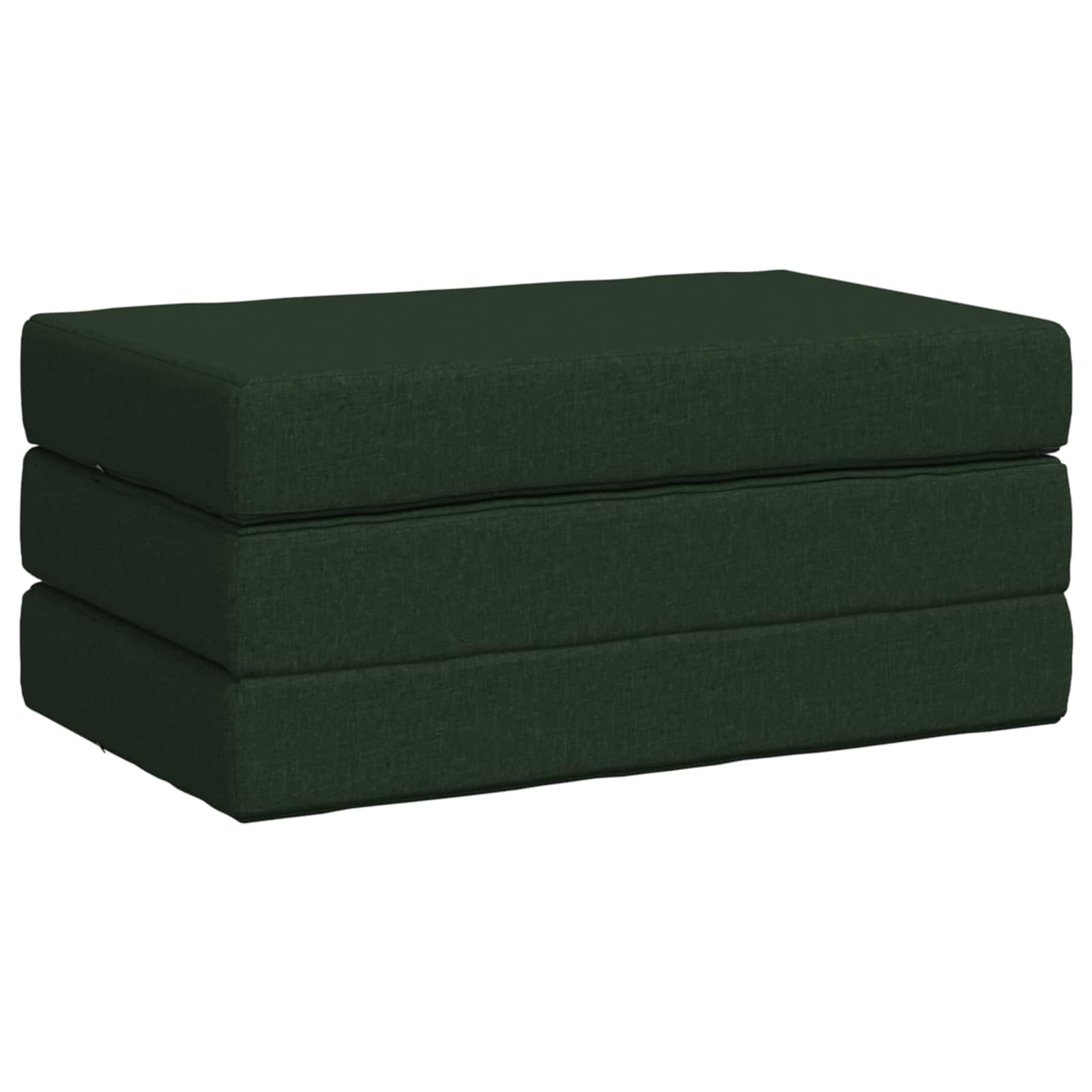 Sofa na razvlačenje 100 x 67 x 45 cm Tamnozelena