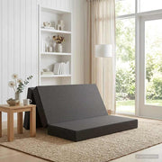 Sofa na razvlačenje 140 x 67 x 45 cm Tamnosiva