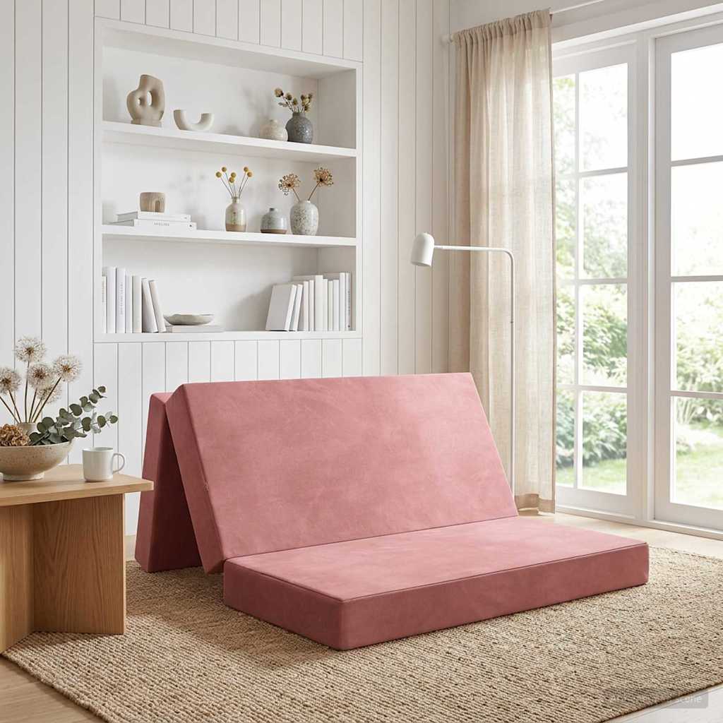 Sofa na razvlačenje 120 x 67 x 45 cm Ružičasta