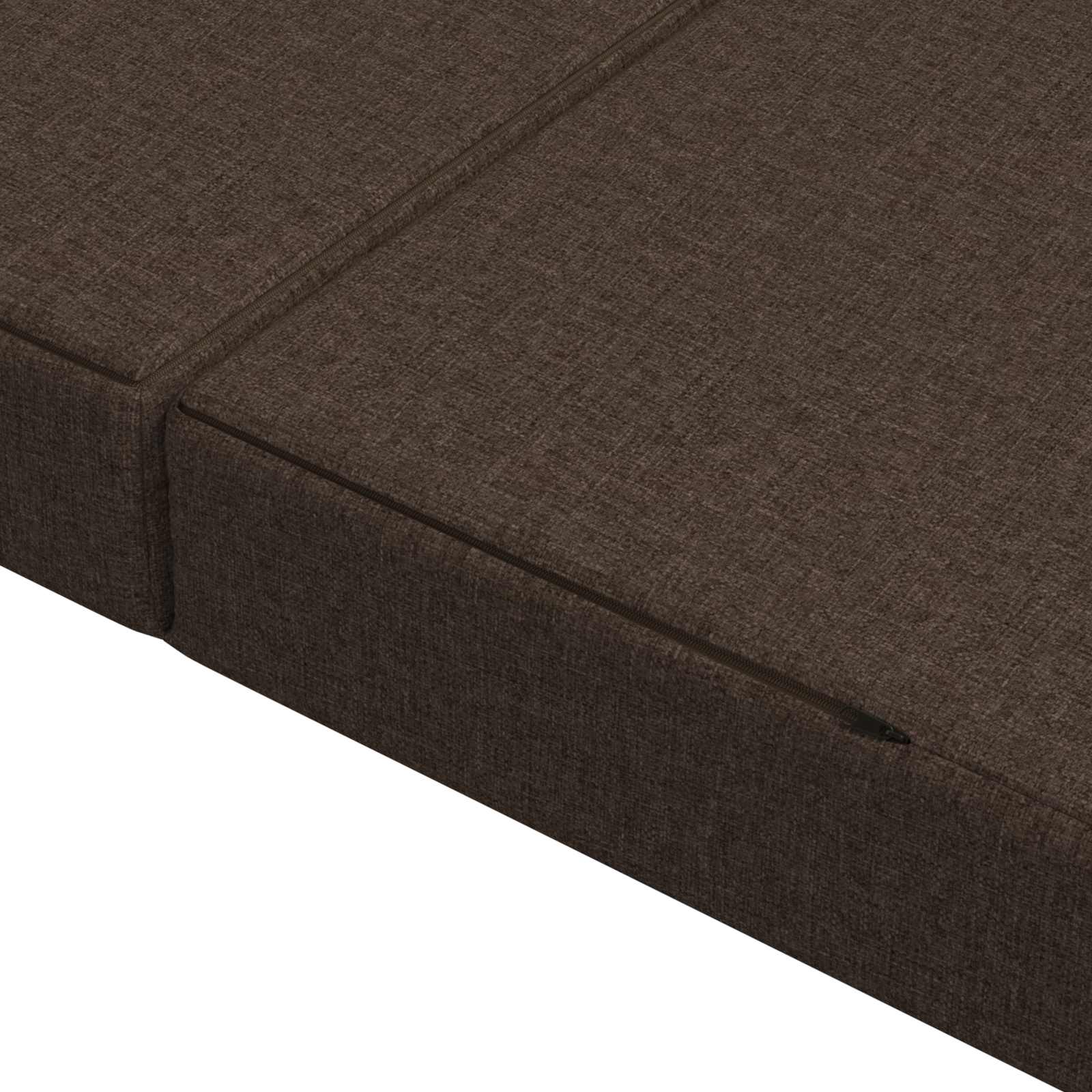 Sofa na razvlačenje 140 x 67 x 45 cm Sivosmeđa