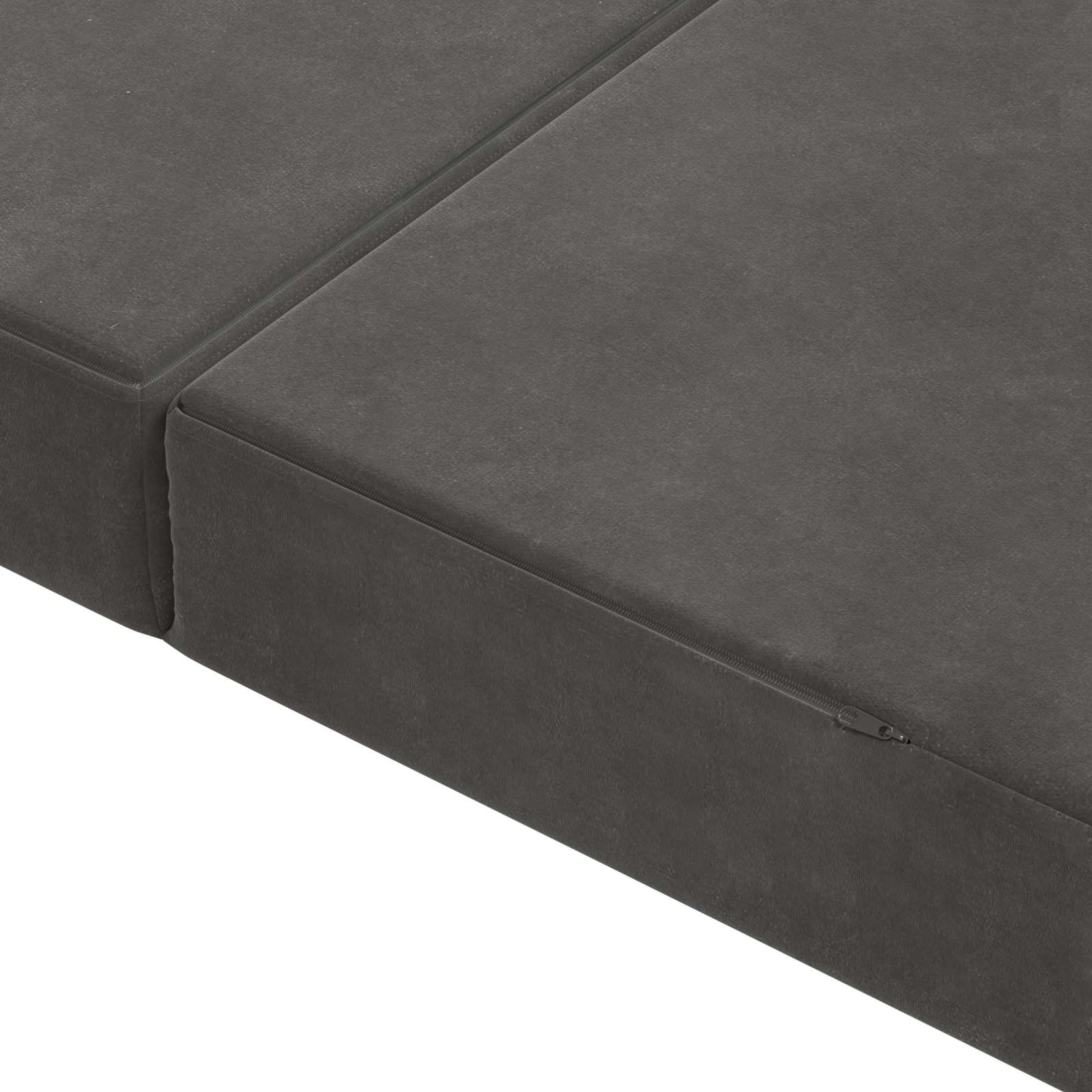 Sofa na razvlačenje 140 x 67 x 45 cm Tamnosiva