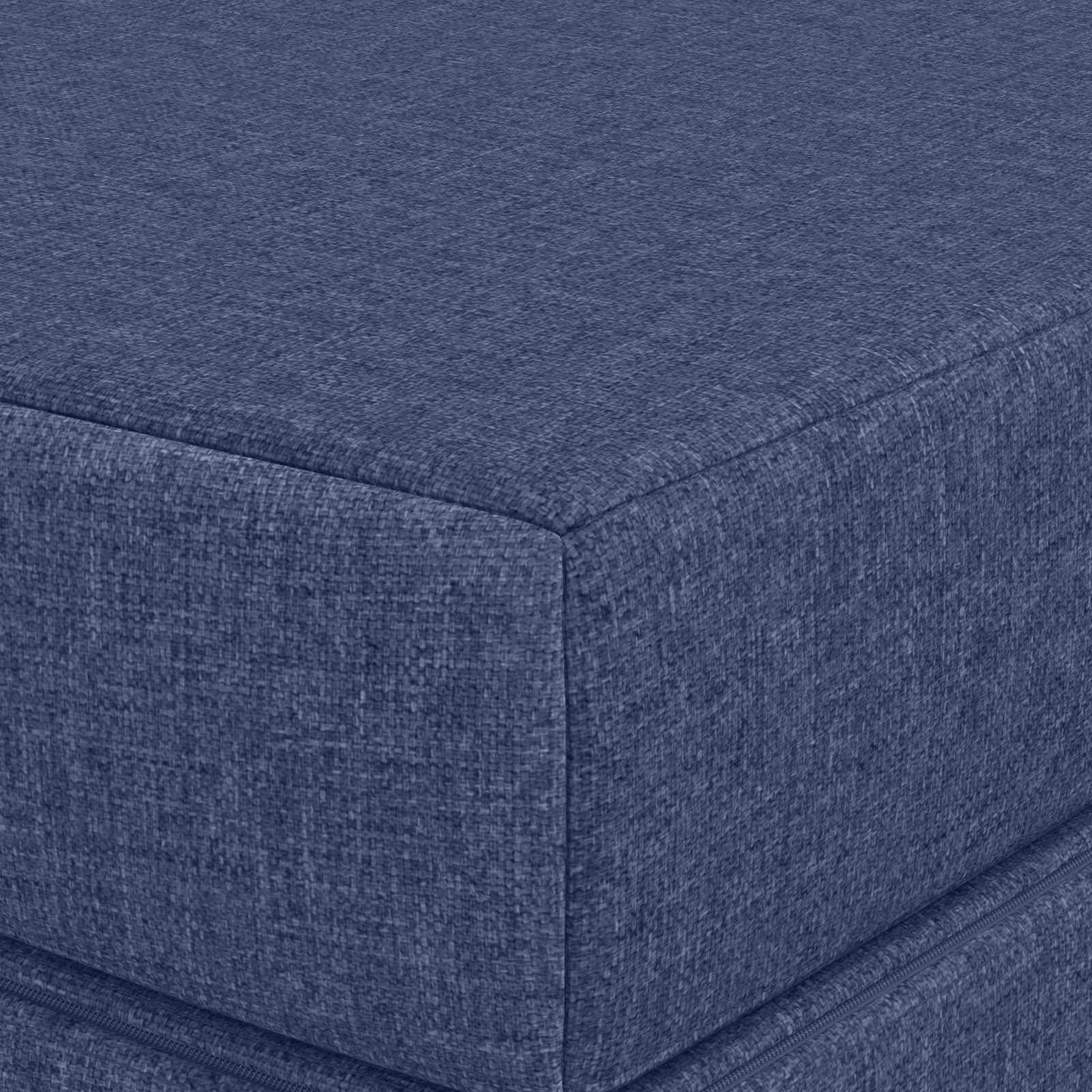 Sofa na razvlačenje 160 x 67 x 45 cm Plava
