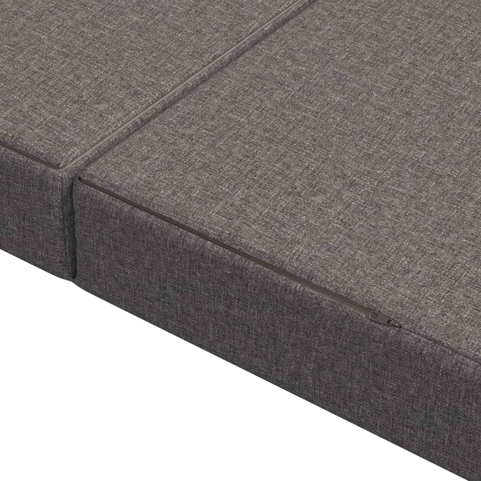Sofa na razvlačenje 180 x 67 x 45 cm Svjetlosiva