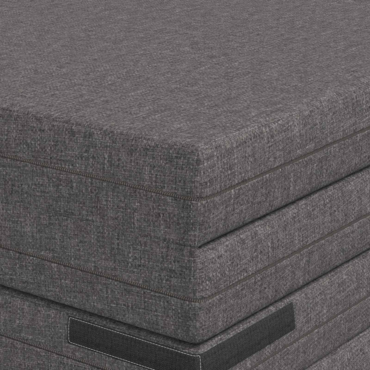 Sofa na razvlačenje 140 x 67 x 15 cm Svjetlosiva