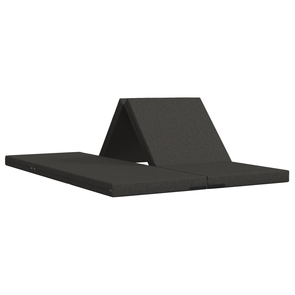 Sofa na razvlačenje 140 x 67 x 15 cm Tamnosiva