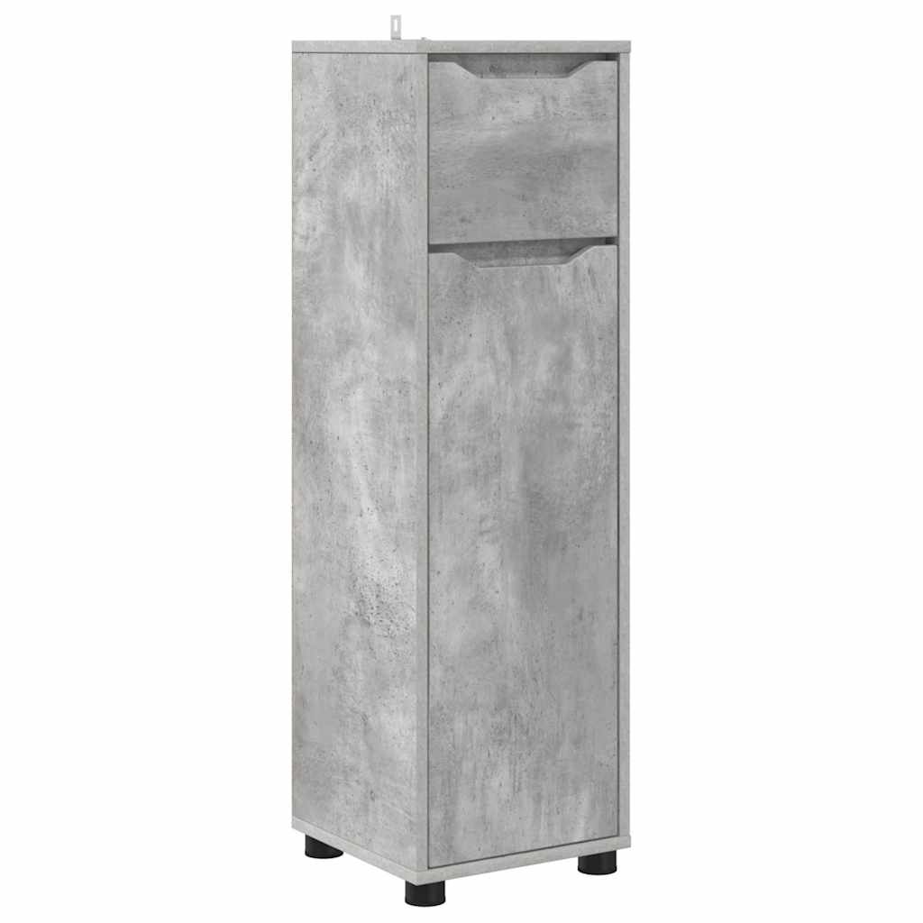 Kupaonski ormar s ladicama Betonski sivi 30,5 x 30 x 101 cm