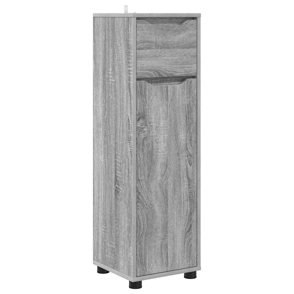 Kupaonski ormar s ladicama Siva Sonoma 30,5 x 30 x 101 cm