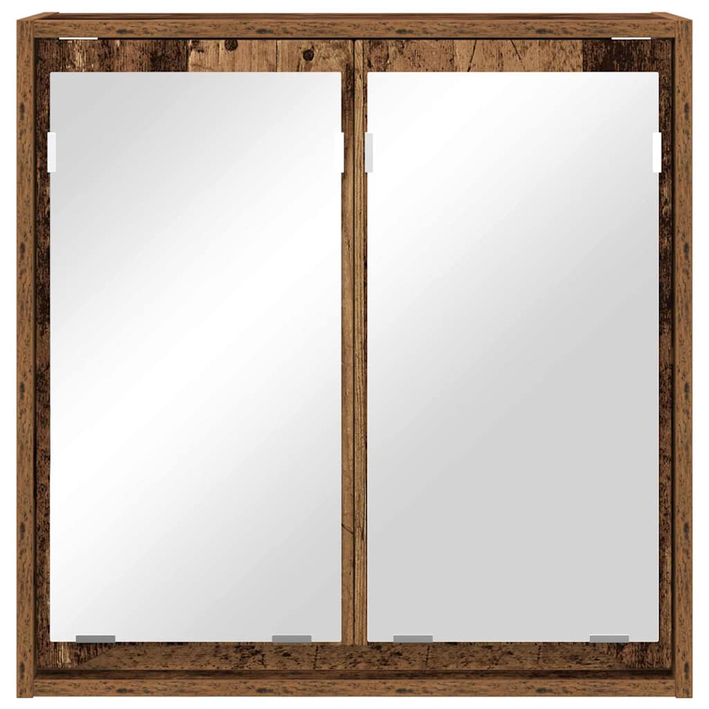 Kupaonski ormar s ogledalom Zidne Staro drvo 60 x 20 x 60 cm