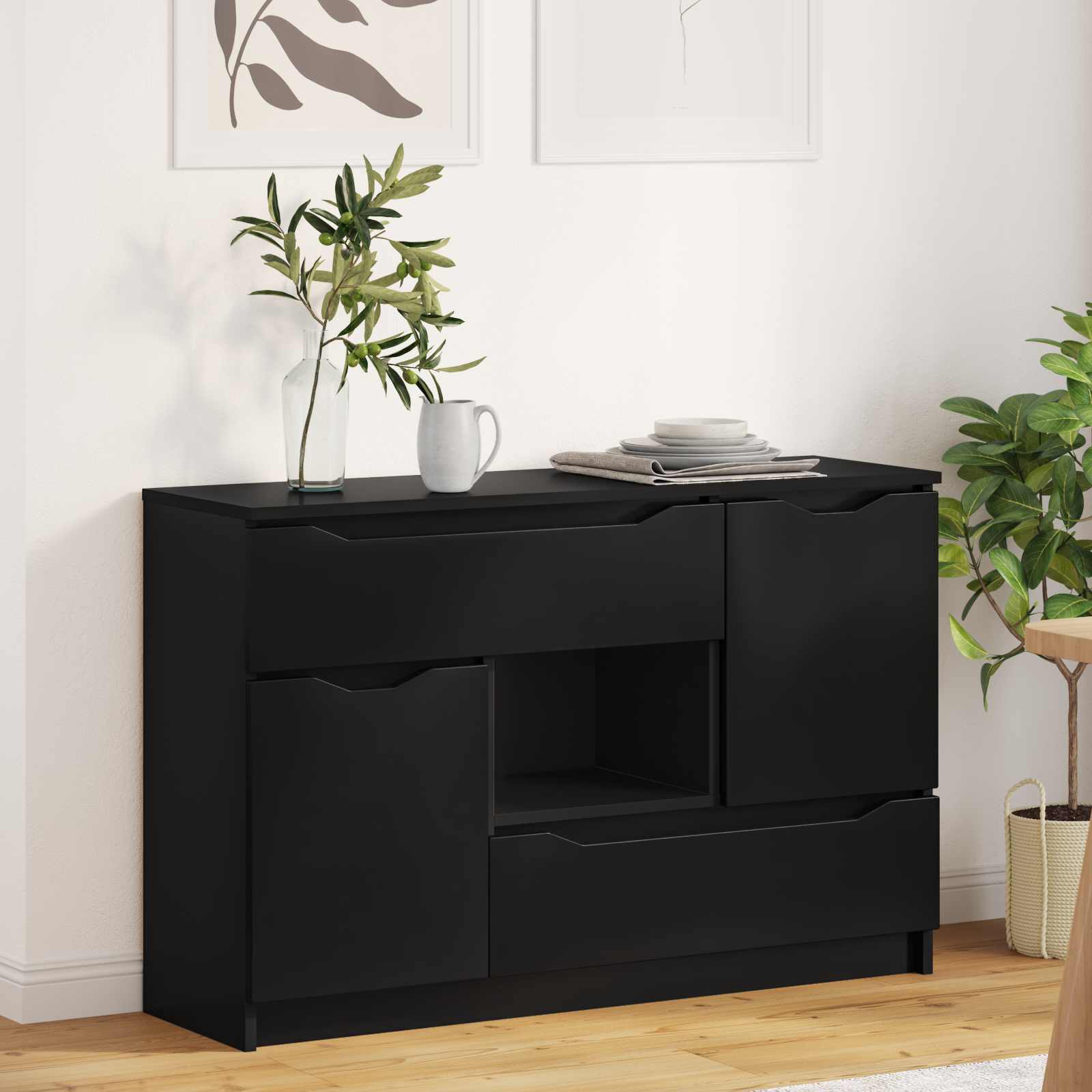 Kreveta Crna 100 x 30 x 65,6 Konstruirano drvo