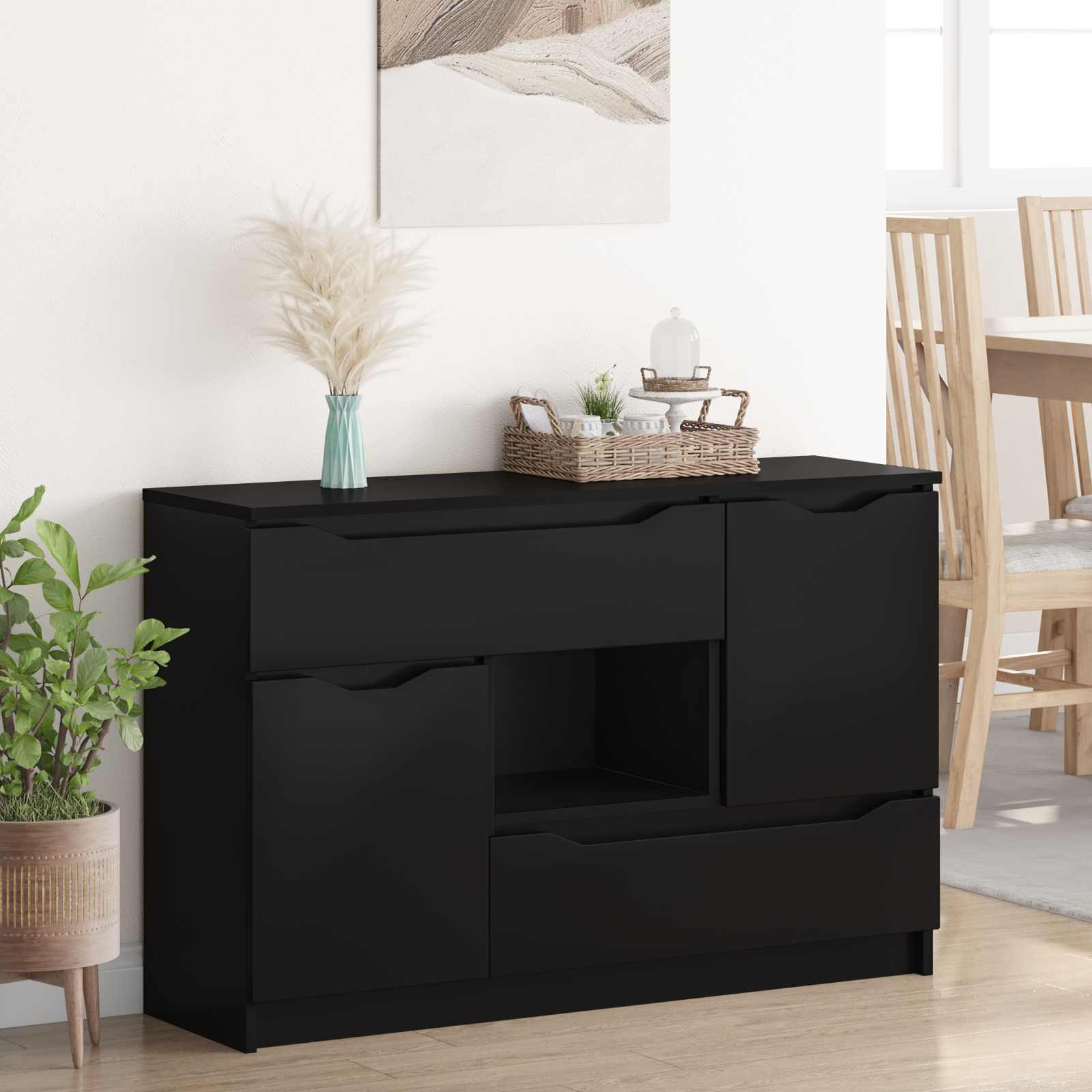 Kreveta Crna 100 x 30 x 65,6 Konstruirano drvo