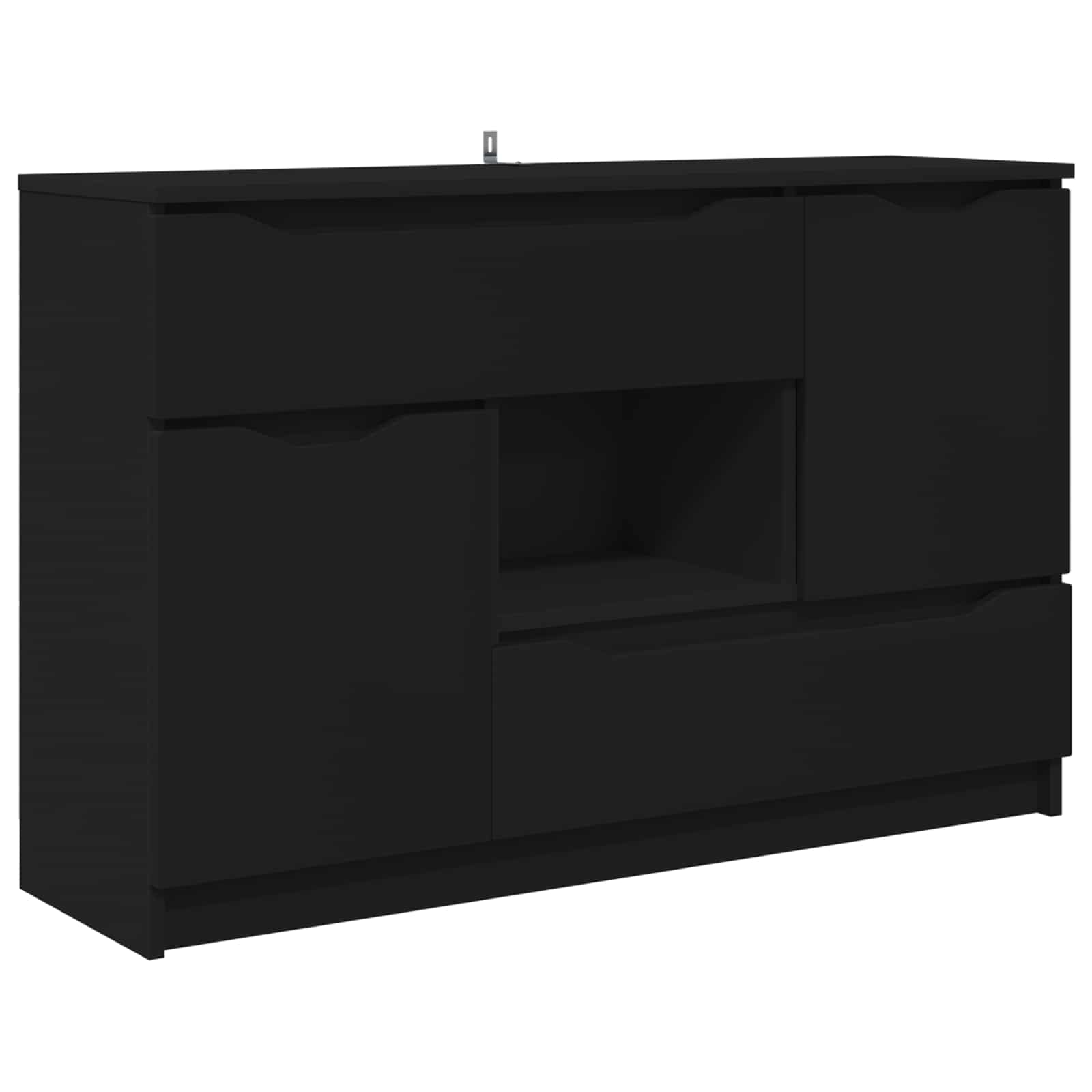 Kreveta Crna 100 x 30 x 65,6 Konstruirano drvo