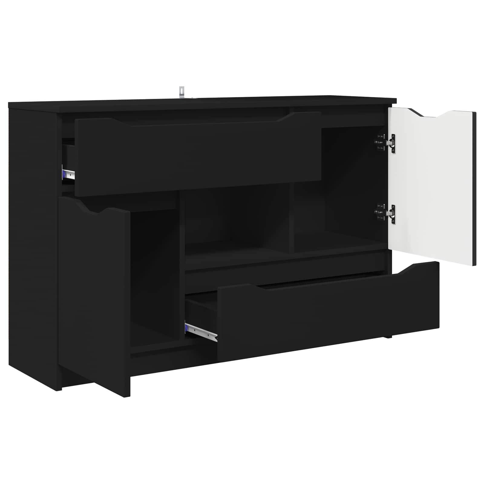 Kreveta Crna 100 x 30 x 65,6 Konstruirano drvo