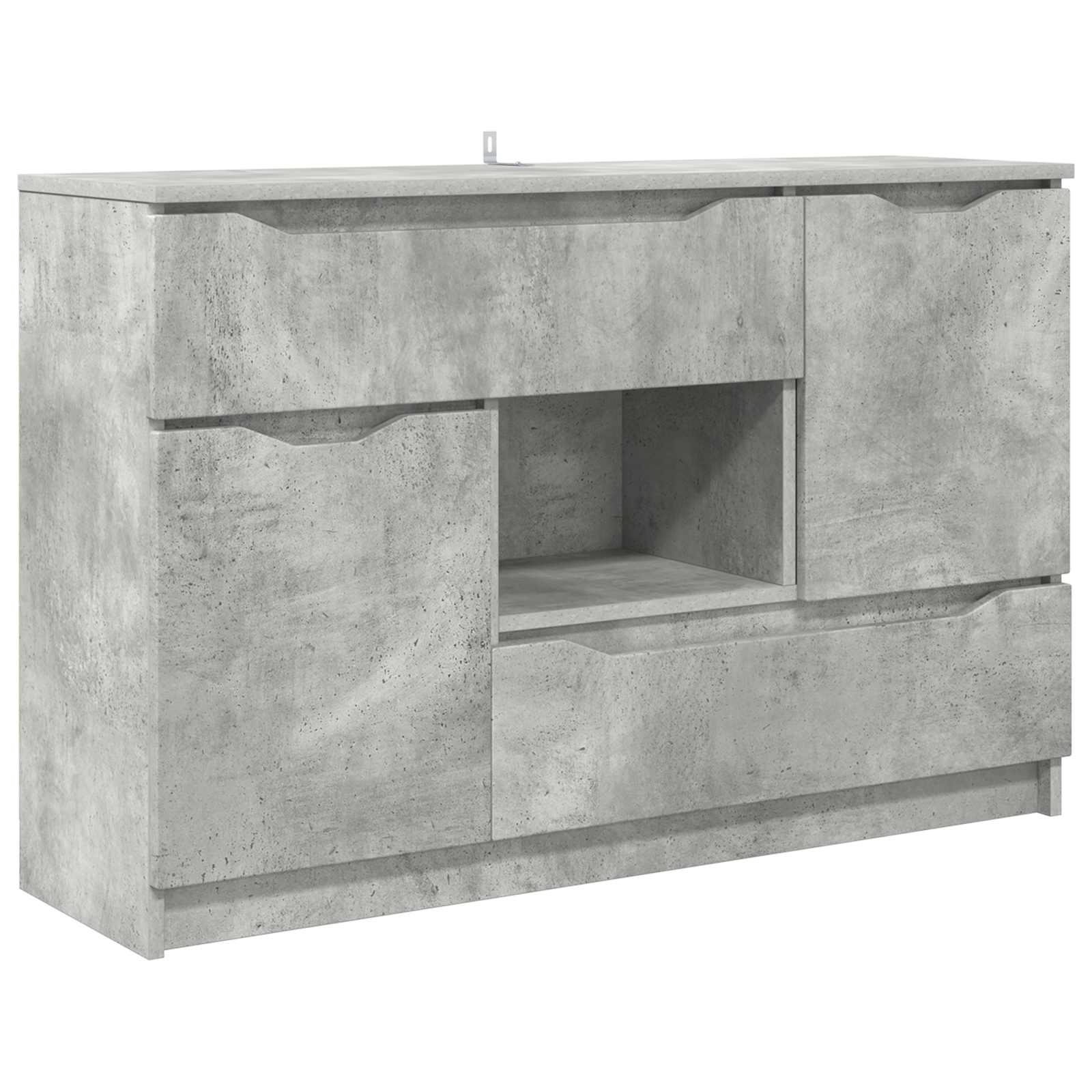 Kreveta Betonski sivi 100 x 30 x 65,6 Konstruirano drvo