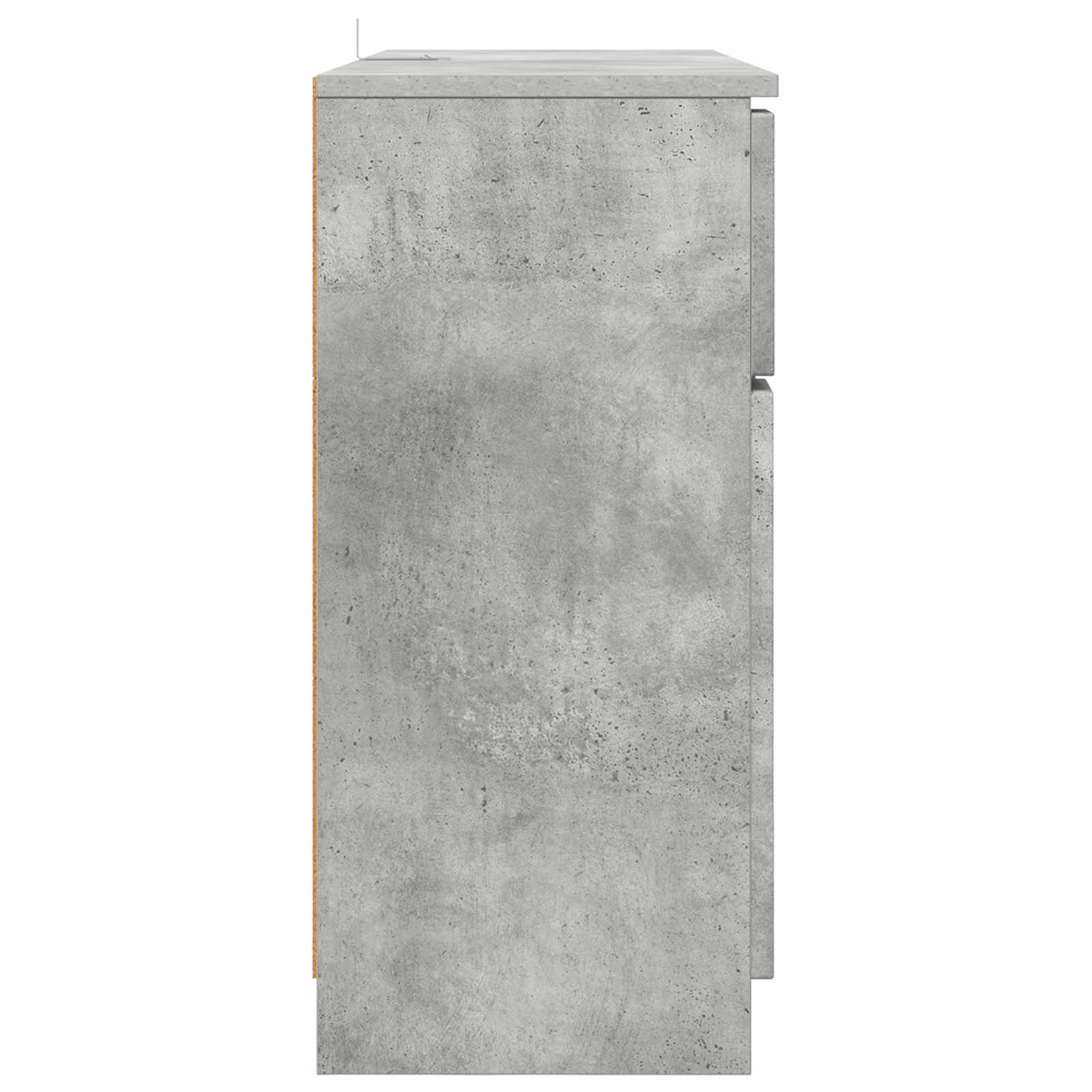 Kreveta Betonski sivi 100 x 30 x 65,6 Konstruirano drvo