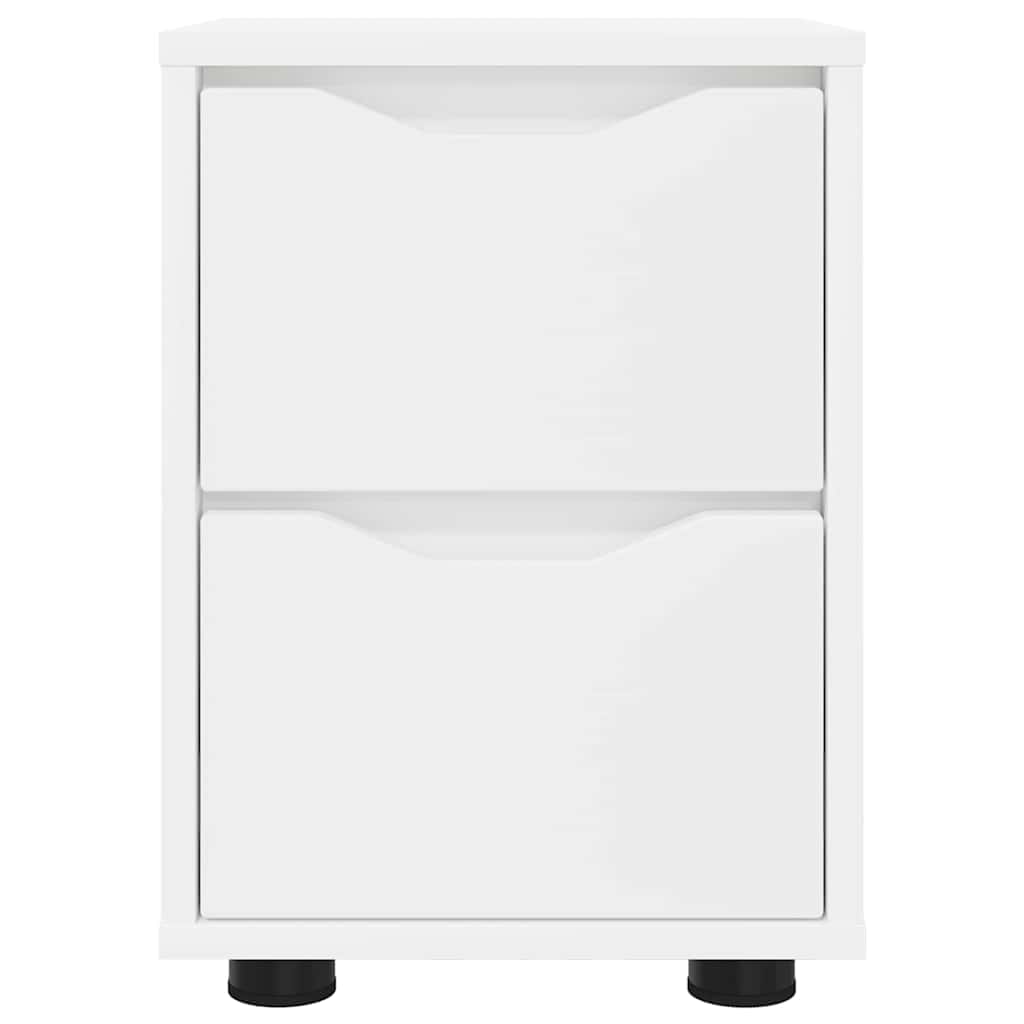 Noćni ormarići 2 pcs Bijelo 30,5 x 30 x 43 cm Konstruirano drvo