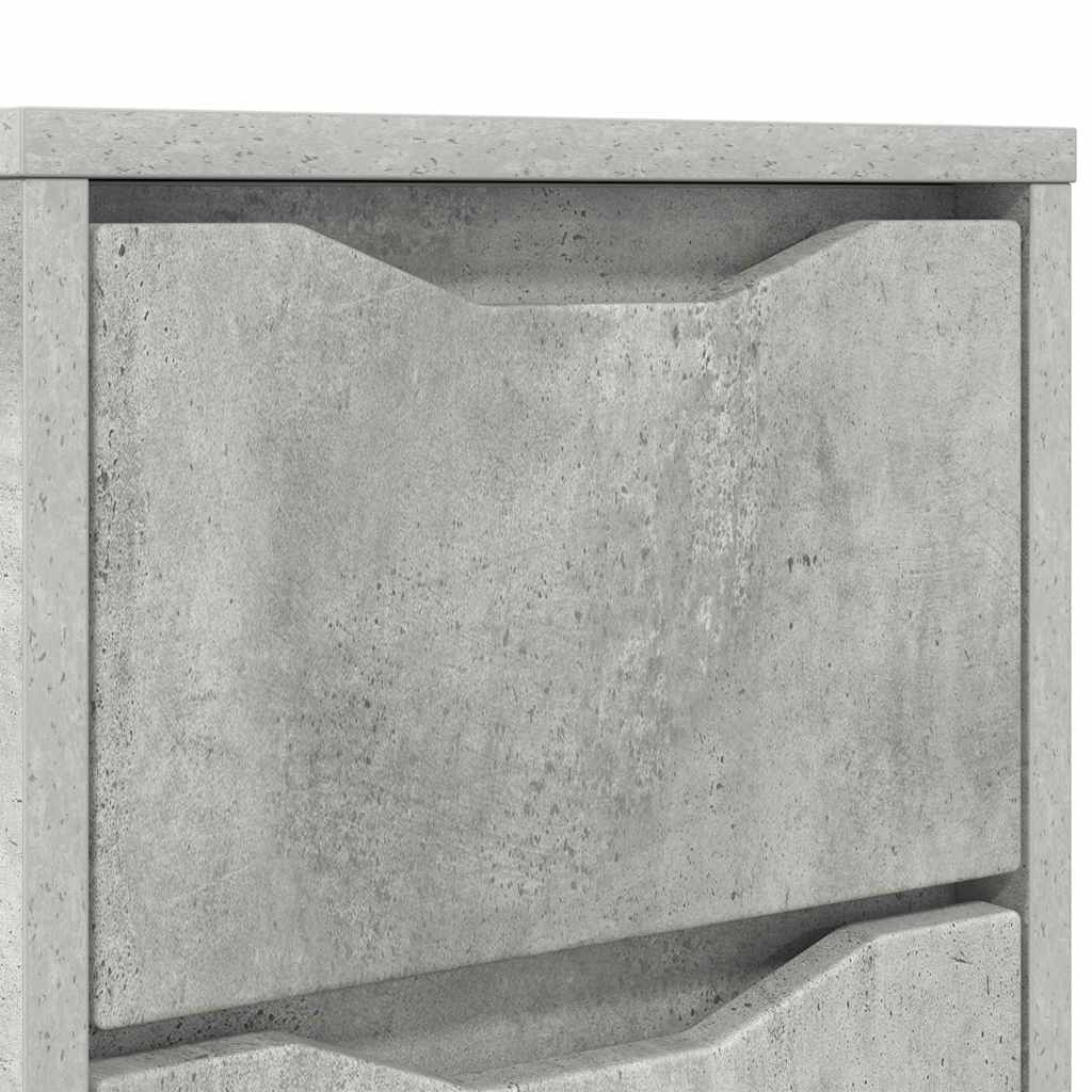 Noćni ormarići s ladicama 2 pcs Betonski sivi 30,5 x 30 x 43 cm