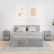 Noćni ormarići s ladicama 2 pcs Betonski sivi 30,5 x 30 x 43 cm