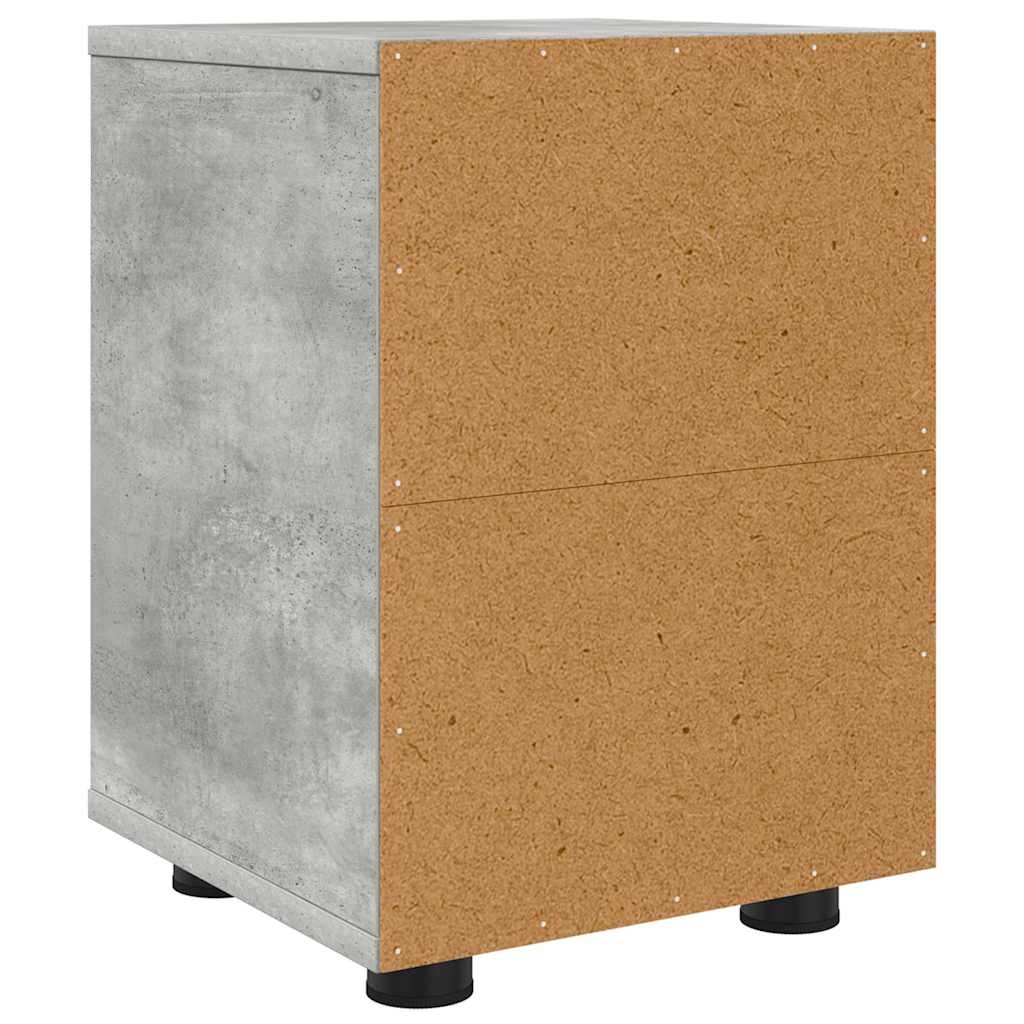 Noćni ormarići s ladicama 2 pcs Betonski sivi 30,5 x 30 x 43 cm