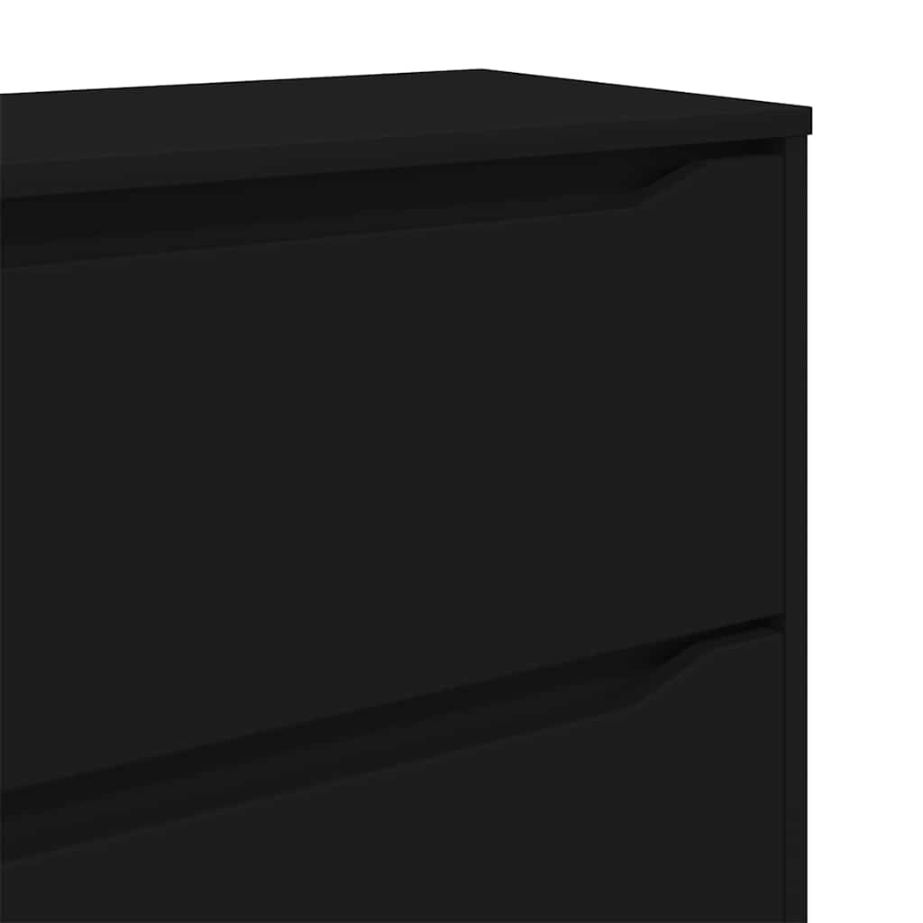 Ormarić za pohranu Crna 80 x 31 x 81 cm Konstruirano drvo