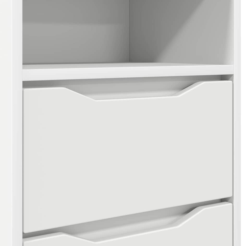 Noćni ormarići 2 pcs Bijelo 40 x 30 x 467 cm Konstruirano drvo