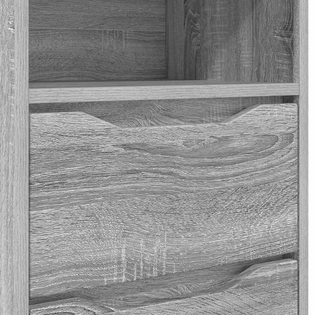 Noćni ormarići s ladicama 2 pcs Siva Sonoma 40 x 30 x 467 cm