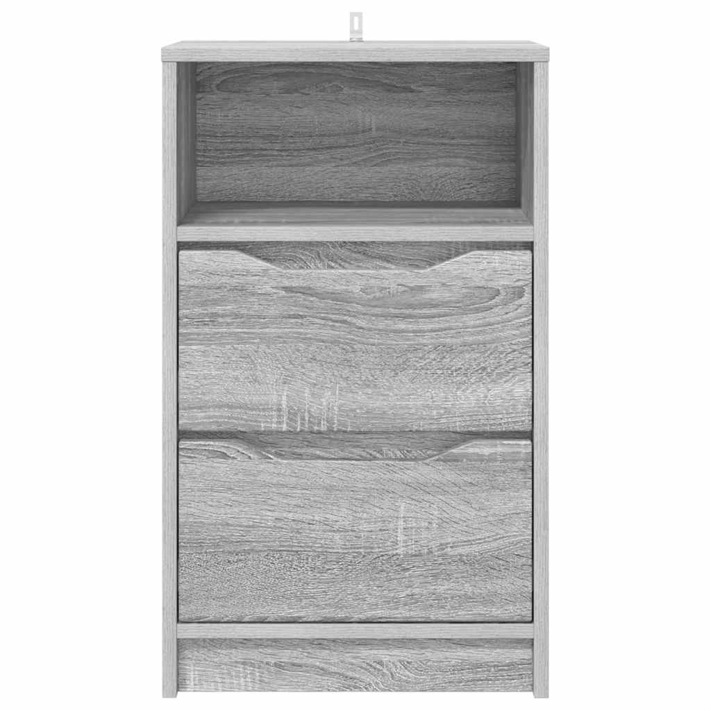 Noćni ormarići s ladicama 2 pcs Siva Sonoma 40 x 30 x 467 cm