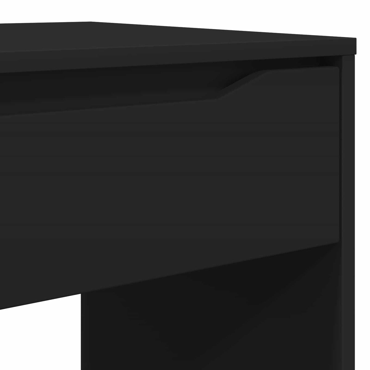 Stol s ladicama Crna 100 x 50 x 78 cm Konstrukcijsko drvo