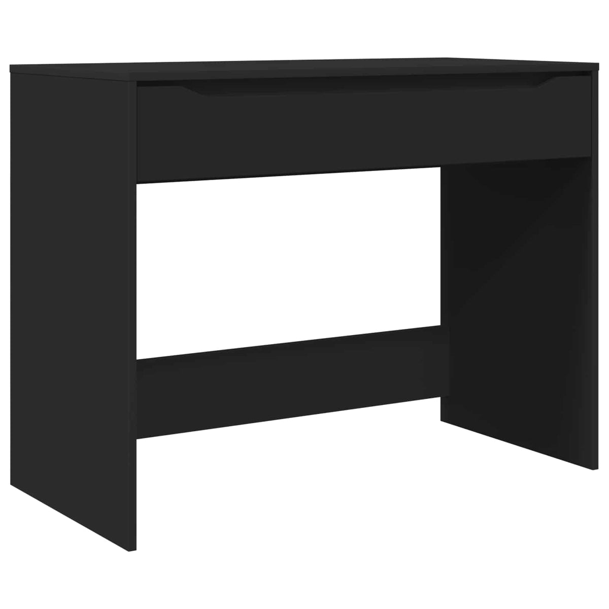 Stol s ladicama Crna 100 x 50 x 78 cm Konstrukcijsko drvo