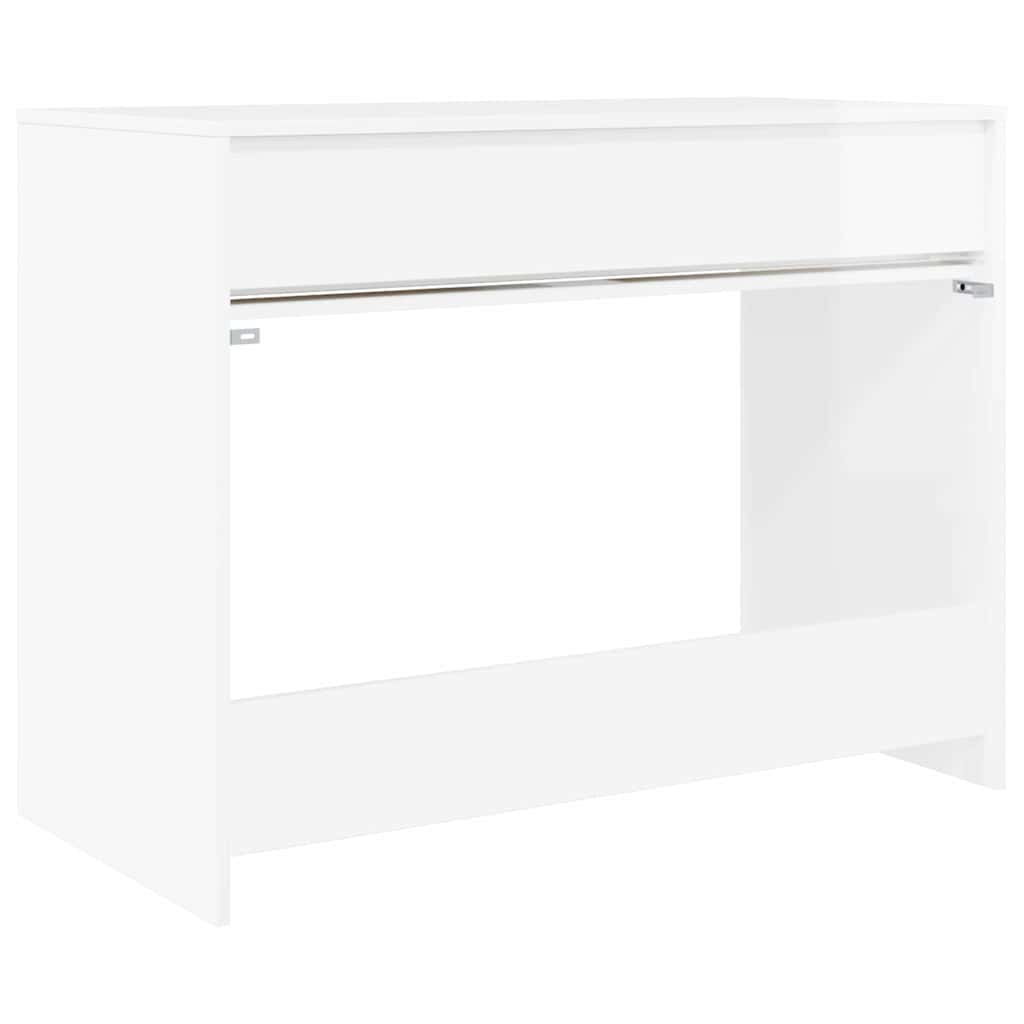 Stol Visoki Sjaj Bijeli 100 x 50 x 78 cm Konstrukcijsko drvo