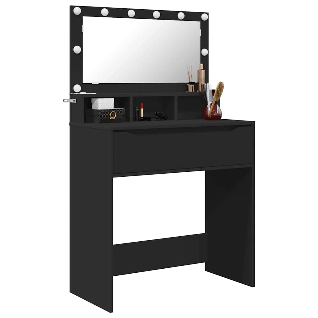 Stolovi za presvlačenje u spavaćoj sobi Crna 80 x 39,6 x 135 cm