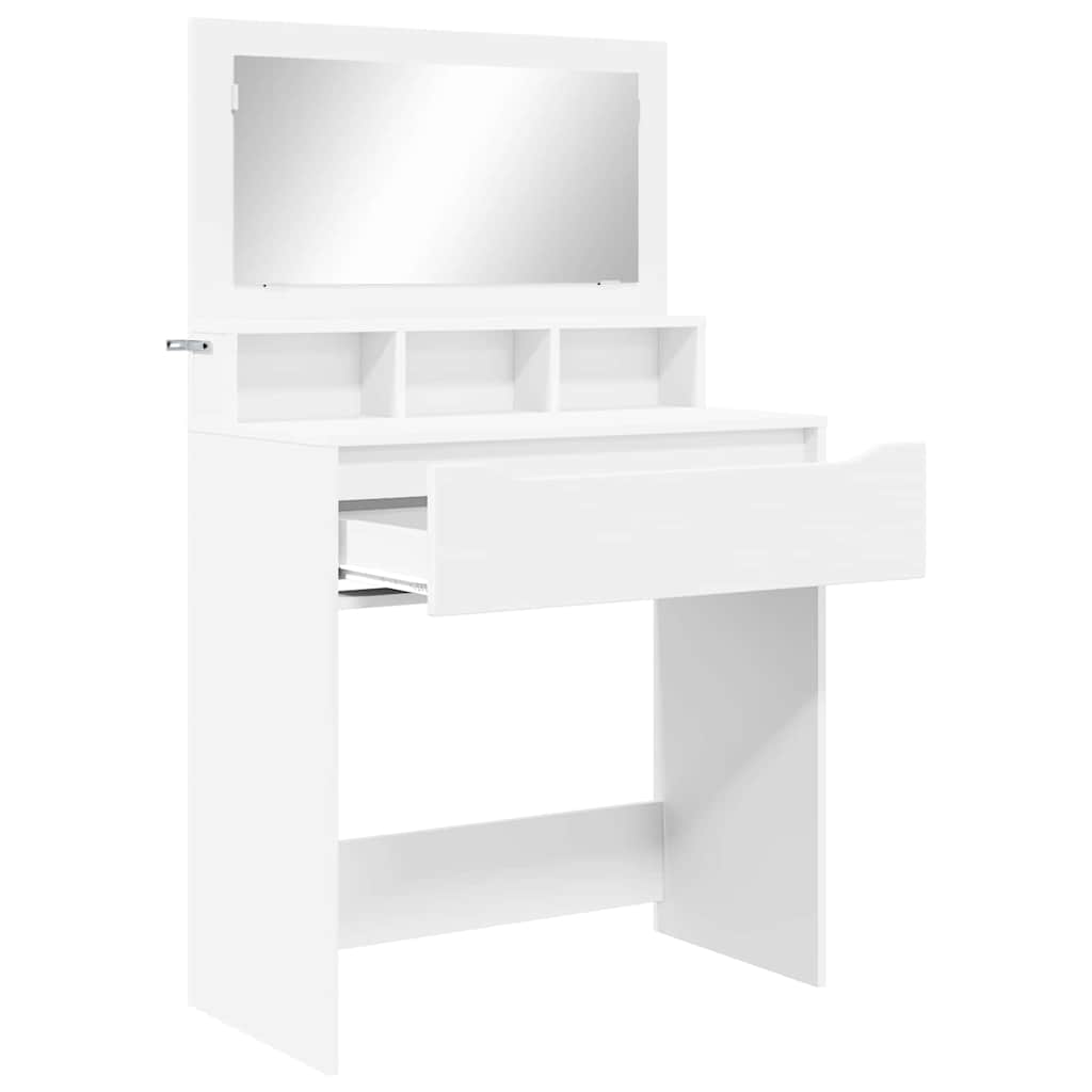 Stolovi za presvlačenje u spavaćoj sobi s ladicama Bijelo