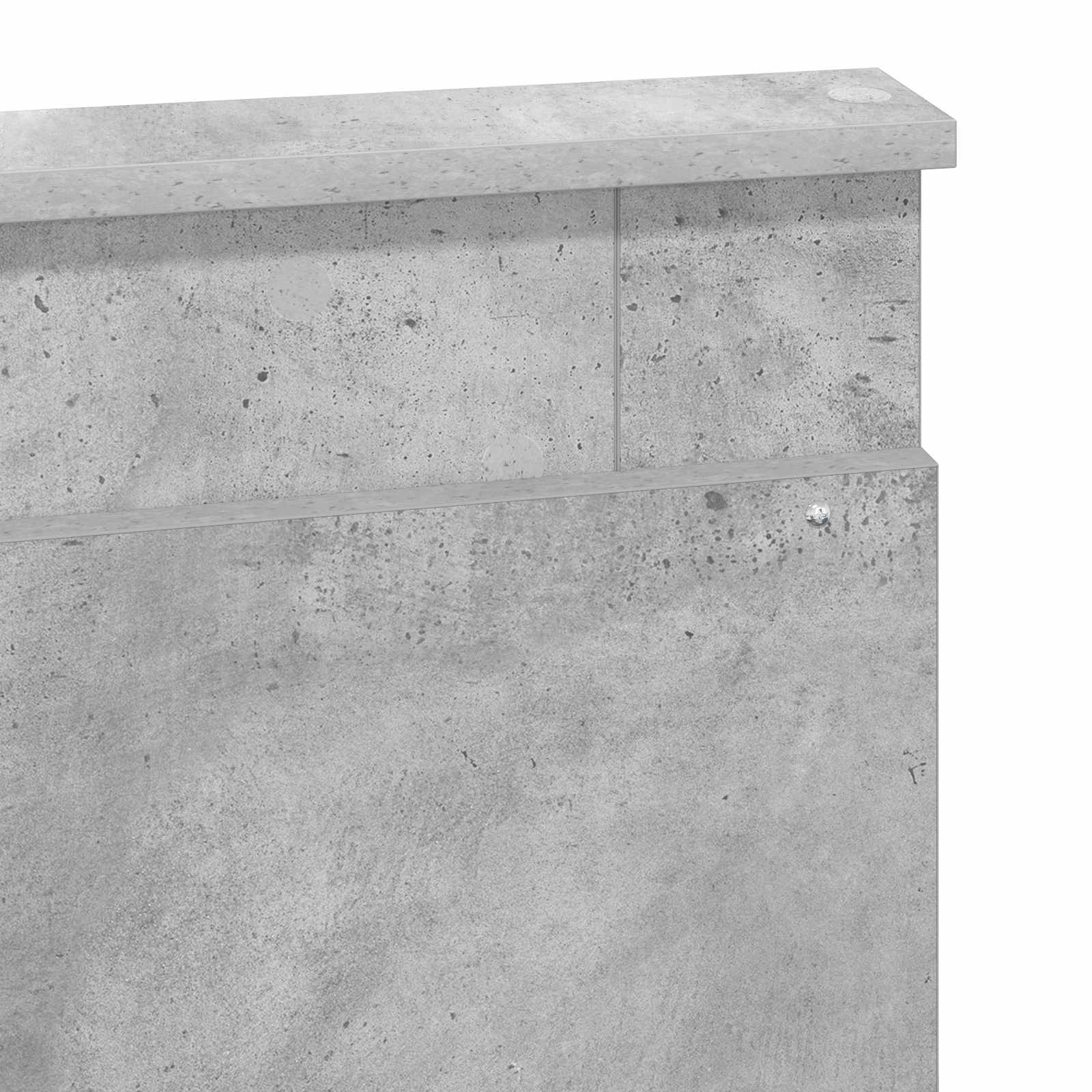 Uzglavlje s uzglavljem Betonski sivi 160 cm Konstruirano drvo