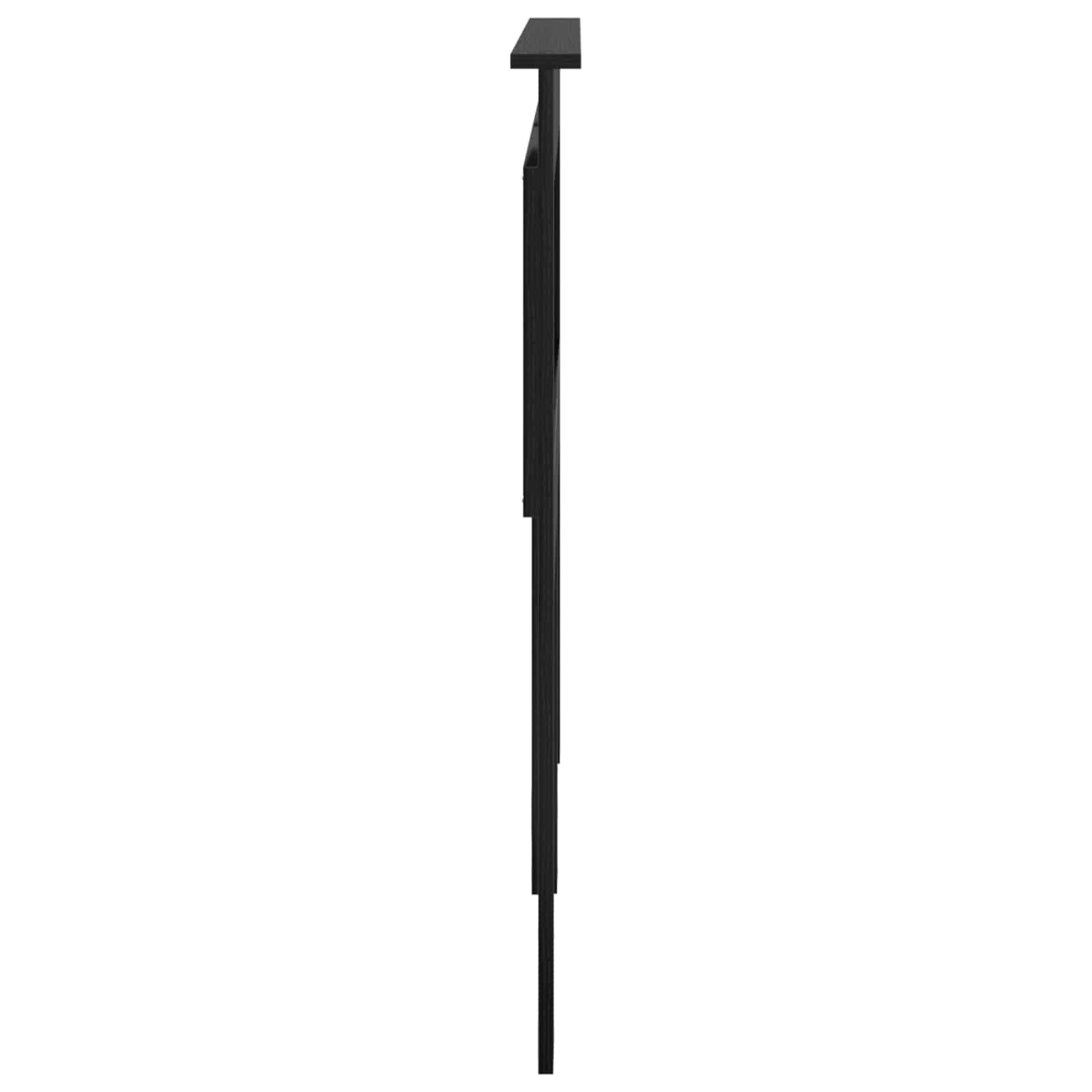 Uzglavlje s uzglavljem Crni hrast 140 cm Konstruirano drvo
